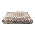 thumbnail image 3 of Tan Pet House, Classic and Chevron Zigzag Pattern Waves Geometric Retro Style Tiling, Outdoor & Indoor Portable Dog Kennel with Pillow and Cover, 5 Sizes, Brown and Tan, by Ambesonne, 3 of 4