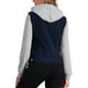 thumbnail image 3 of CHAQUETA DE DENIM LAVADA PARA MUJERES INSPIRE CHIC CON MANGAS EN CONTRASTE Y CAPUCHA AJUSTABLE, CIERRE DE BOTONES, ROPA EXTERIOR M AZUL PROFUNDO, 3 of 6
