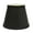 22#Black White,Shantung, variant on 16" White Linen Deep Cone Lampshade with Washer Fitter, Hardback Table Lamp Shade