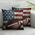 thumbnail image 3 of Nawypu American Flag Pillow&nbsp;Cover, Boys Football Throw&nbsp;Pillow&nbsp;Cover Soccer Sports Games Cushion&nbsp;Cover For Girls Woman, United States Federations Stars Stripes Cushion, 3 of 5