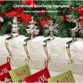 thumbnail image 2 of Christmas Stocking Holder Alloy: 4PCS Stocking Hooks Stocking Hanger for Holiday, 2 of 5
