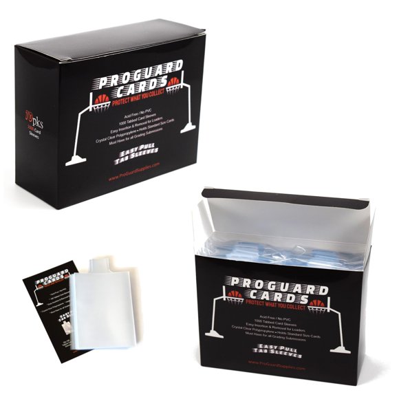 Fundas para cartas ProGuard Cards con pestaña, 1000 piezas, fácil extracción