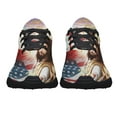 thumbnail image 5 of Jesus ChriStBe Stll And Know That I Am God American flag Shoes Sneakers Black Size 9, 5 of 7