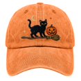 thumbnail image 4 of Adult Halloween Fashion Print Sun Hat Baseball Cap Casual Unisex Breathable Outdoor Adjustable Headwear for Daily Wear, 4 of 4