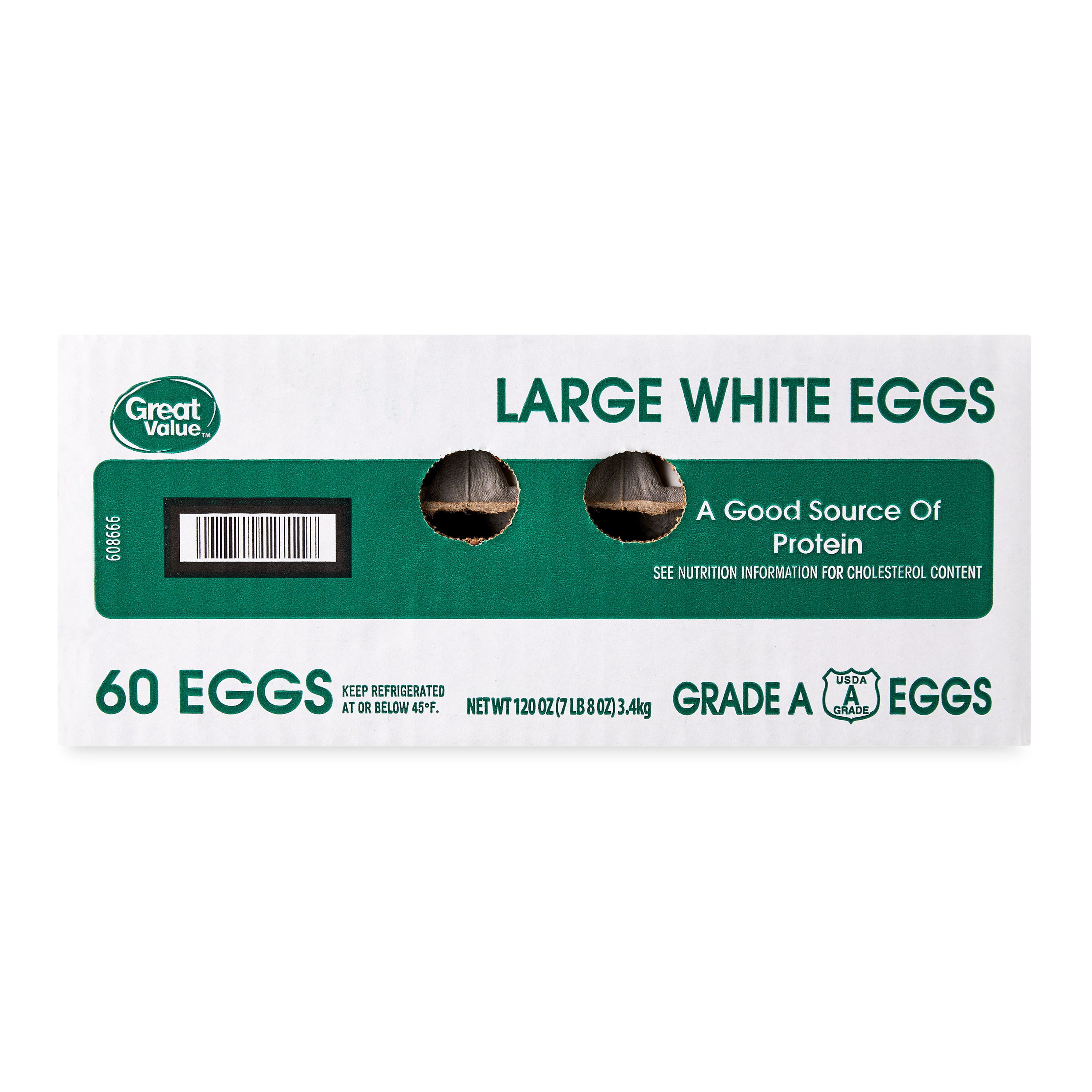 Great Value Large White Eggs, 60 Count - image 5 of 6