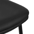 thumbnail image 4 of Bouclair Black Faux Leather and Metal Dining Chair, 4 of 6