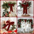 thumbnail image 7 of Velvet Christmas Tree Bow Decoration 12Pcs Double Layer Wine Red for Xmas Tree Holiday Decor Wreath Garland Home Festive Ornament, 7 of 7