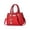 Red, variant on Single Shoulder Bag, Large Capacity PU Leather Pearl Decor Travel Storage Commuter Handbag Tote Purse Fashionable Accessory Versatile Satchel Everyday Carryall. Green