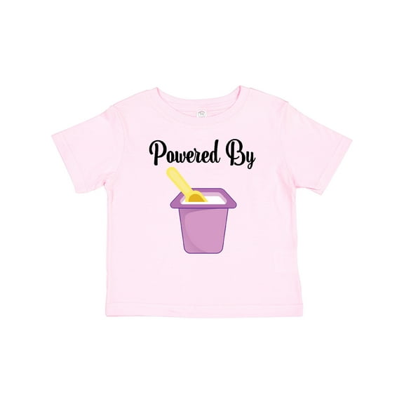Inktastic Powered by Yogurt Girls Baby T-Shirt