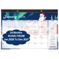 thumbnail image 1 of Calendario de Escritorio EaseForm 24 Meses 2026-2027 con Notas y Lista de Tareas, 1 of 7