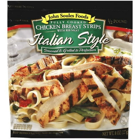 John Soules Foods Italian Style Chicken Breast Strips, 8 oz