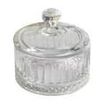 thumbnail image 2 of Guardoinrt Glass Candy Jar Food Canister Cookie Jar for Living jar or Room Birthday Coffee Bar Vertical Stripes, 2 of 6