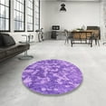 thumbnail image 4 of Ahgly Company Machine Washable Indoor Rectangle Transitional Violet Purple Area Rugs, 5' x 8', 4 of 7