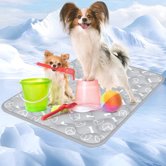 Aship Upgrade Dog Cooling Mat,27"x36" Thicken Cooling Pad for Dog, Breathable Arc-Chill Cooling Fiber Color Changing Anti-slip & Waterproof Cooling Mat for Pet, Non-Toxic, Washable