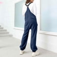 thumbnail image 4 of Loose-Fitting Fleece Overalls for Women Winter Casual Adjustable Warm Pockets, 4 of 9