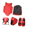 thumbnail image 1 of Equipo de protección de Taekwondo, Protector corporal de boxeo, protector de pecho para adultos Sanda Rojo, 1 of 8