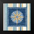 thumbnail image 2 of Coulter, Cynthia 12x12 Black Modern Framed Museum Art Print Titled - Nautical Stripe I, 2 of 5