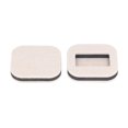 thumbnail image 5 of 5 Pcs Felt Caster Cup Rectangle Concave Office Chair Roller Fixing Pad Furniture Wheel Caster Cup for Hardwood Bean Color, 5 of 5