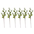 thumbnail image 1 of Wosthever Rama de limón artificial decorativa de 6 piezas para decoración de balcón y jardín Decoración de jardín Decoración del hogar verde, 1 of 6