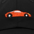 thumbnail image 6 of DALIX Race Car Hats Dad Hat Baseball Cap Embroidered Custom Cotton Caps in Black, 6 of 7