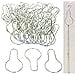 thumbnail image 3 of 50 Crochets de Rideau de Douche Chaîne Tri Organisation Vitrines, 3 of 3