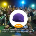 thumbnail image 3 of Qarigey Skull Caps Ciclismo Running Hat Parasol Cómodo Gran textura Verano Transpirable Poliéster Casco Liner YM-08purple Type3 NO3, 3 of 6