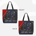 thumbnail image 2 of Fotbe 2025 New Year 2 Bolsa Tote con Estampado para Mujer, Bolsos con Cremallera, Bolsa de Hombro Casual de Gran Capacidad con Bolsillos Internos, 2 of 7