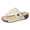 Beige, variant on Platform Sandals for Women Comfortable Cushioned Flip Flops with Arch Support Fashion Hollow out Gladiator Summer Dress Shoes Beige Size 7