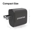 thumbnail image 4 of Powertek 20W USB-C PD + 18W USB-A Dual Port Wall Charger, Two-Tone Pastel, Grey, 4 of 6