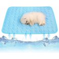 thumbnail image 4 of Tapis Rafraîchissant pour Chien Tapis Rafraîchissant pour Chien Tapis Froid pour Chat Couverture Panier Froid pour Chiens pour l'Été en Matériau Multifonctionnel (Bleu), 4 of 5