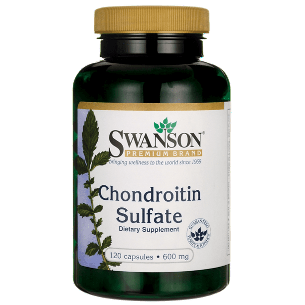 Swanson Chondroitin Sulfate 600 mg 120 Capsules.