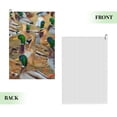 thumbnail image 2 of Lsque Mallard Ducks Premium Golf Towel - Ultra Absorbent and Quick Drying Microfiber Towel with Carabiner - Gift for Men -24" X 16", 2 of 8