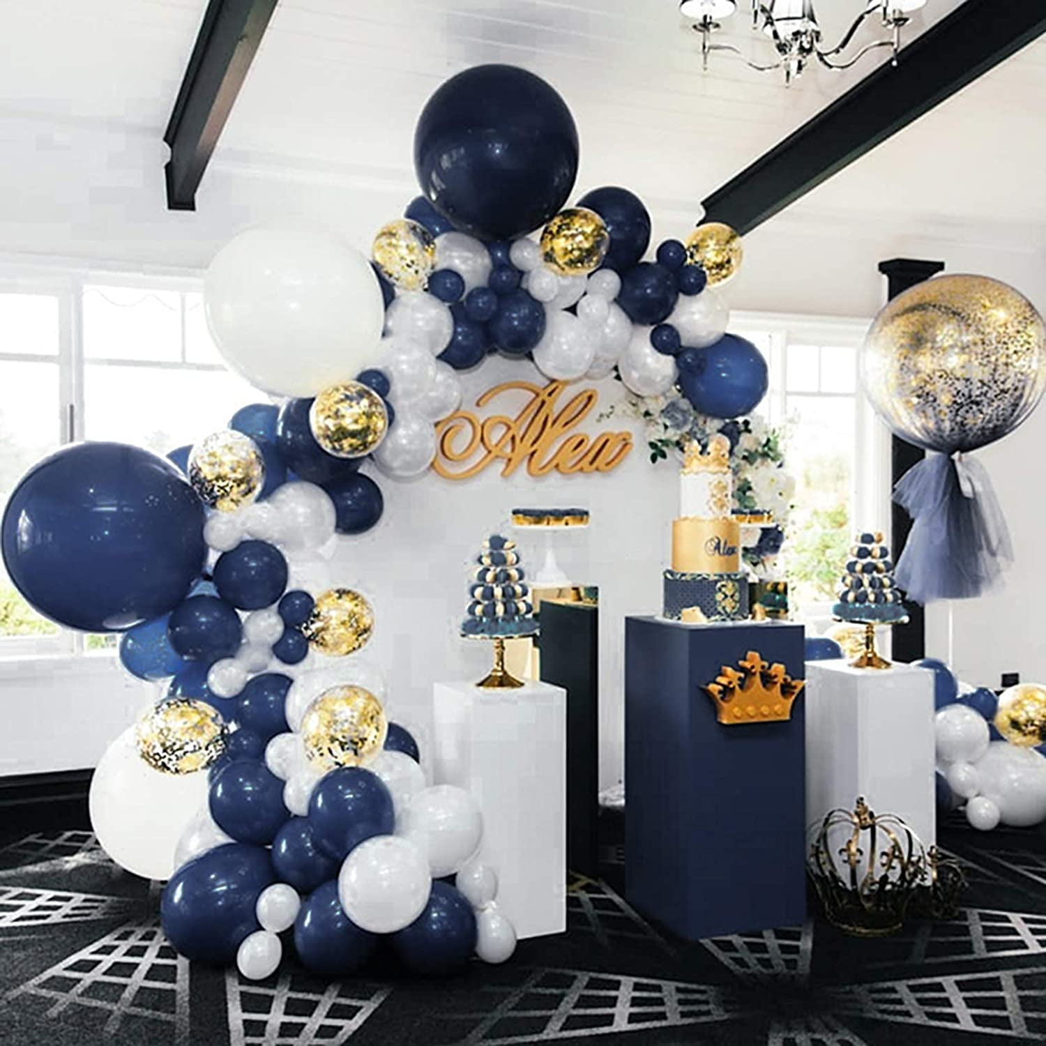 Navy And Gold Balloons 50 Pcs 12 In Navy Blue Balloons Gold Metallic Balloons Gold Confetti Balloons And White Balloons For Navy Baby Shower Blue And Gold Party And Navy Party Decoration Navy And Gold Balloons 50 Pcs 12 In Navy Blue Balloons Gold Metallic Balloons Gold Confetti Balloons And White Balloons For Navy Baby Shower Blue And Gold Party And Navy Party Decoration