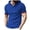 Blue, variant on WREESH Slim Hooded T-Shirts for Men Casual Sports Short Sleeve Solid Color Tops Gray