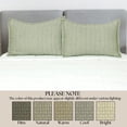 thumbnail image 5 of Mainstays Check Matelasse Pillow Sham, Bay Leaf Green, Standard, 5 of 10