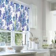 thumbnail image 2 of LALILO Kitchen Curtains and Valances Set of 3 36" Blue Window Treatment Tiers for Window Decor, 2 of 5