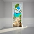 thumbnail image 3 of Redempat 2pcs/set Add Touch Of Elegance To Space With 3D Door Stickers Instantly Change Look Of Room PVC 3D Door Mural Sticker As Shown M:88*200cm 1Set, 3 of 6