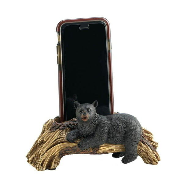 Mobile Cell Phone Holder Black Bear Fun Office Desk Cell Phone