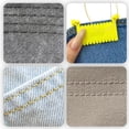 thumbnail image 4 of Clip-On Sewing Ruler, Hand Edge Stitch Lock and Sewing Gauge for Even Stitches, Quilting Templates, Straight Even Needle Gauge Templates Tool for Embroidery Fabric Patchwork, 4 of 8