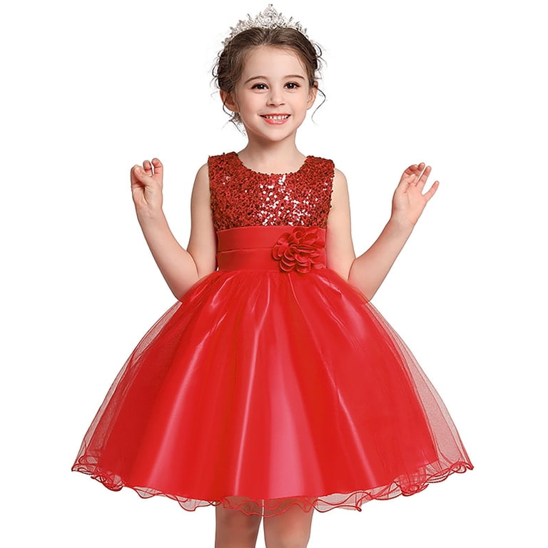 6 month red dress LNMQLPDBS Toddler Princess Dress Up Classy Dress Baby Girl Red Dress 6-9 Month Girl Clothes Winter Gifts for Family Christmas Gifts 18 Months Boy, 2-3 Years