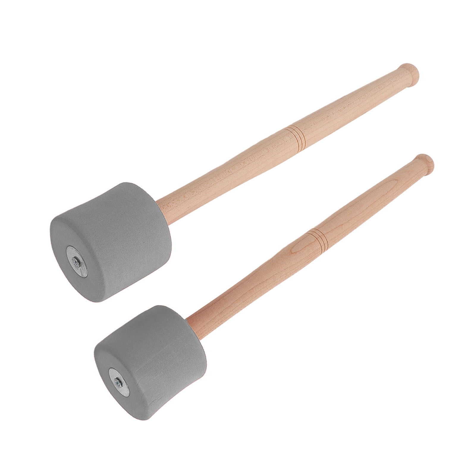 2PCS Bass Foam Drum Mallet Oak Handle EVA Foam Head Anti Slip Percussion Instrument Accessories