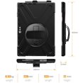 thumbnail image 6 of REQO Case Compatible with Microsoft Surface Pro 7 Plus/Pro 7 / Pro 6 / Pro 5 / Pro 4:with Pen Holder Portable Hybrid Shock-Proof Cover Rotatable Hook&Loop Handle, Shoulder Strap, 6 of 7