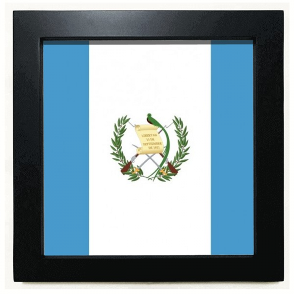 Guatemala National Flag North America Country Black Square Frame Picture Wall Tabletop