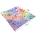 thumbnail image 4 of Pastel Rainbow Clouds Blanket,Comfortable Soft Flannel Throw Blanket,All Season,Warm Lightweight Blankets for Sofa Bed Couch Living Room Chair,50"x60", 4 of 4