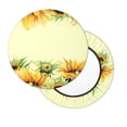 thumbnail image 2 of Fotbe Sunflowers On A Yellow Background Stool Covers Round,Waterproof Round Bar Stool Covers Bar Chair Covers Washable Stool Cushion Slipcover for 12-14 Inch Chair-14 inch, 2 of 7
