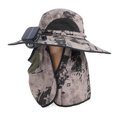 thumbnail image 1 of M Buder Sombrero Protector de Ala Ancha con Ventiladores Solares Integrados Protección Solar UPF50 Ajustable Secado Rápido Carga USB para Agricultura - Color Beige Caqui, 1 of 9