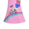 thumbnail image 5 of Girls Dress T-shirt Pink Rainbow Dog Bicycle Planet Star Short Sleeve 4 Years, 5 of 6