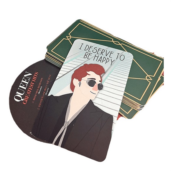 Good Omens Affirmation Deck, 20PCS Good Omens Affirmation Cards for Women Mindful Affirmation Cards 4.72X3.15Inch