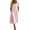 Womens dresses flowy dressy-Pink, variant on Guieoi Womens Dresses Plus Size Square-Neck Short-Sleeve Solid-Color Dress with Pockets Pink M