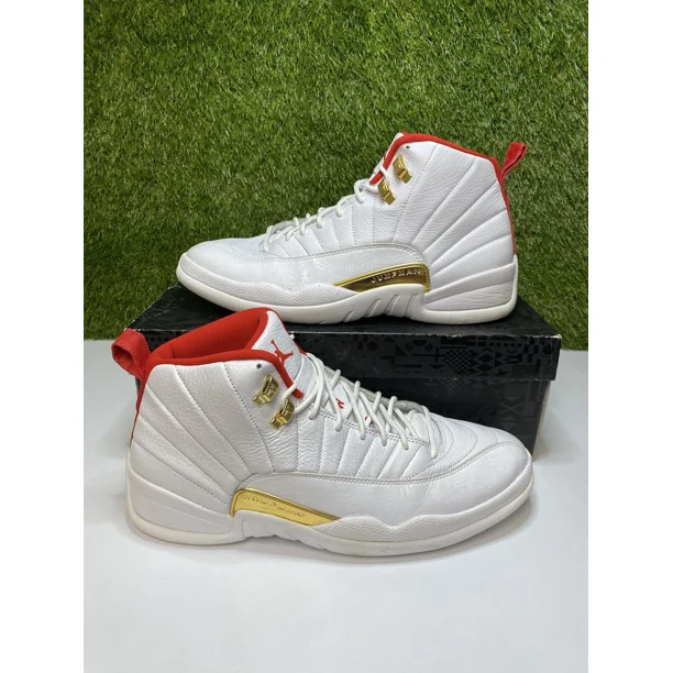 Ni - ke Air Jordan 12 FIBA Retro Size 13 Mens White Sneakers 2019 130690-107